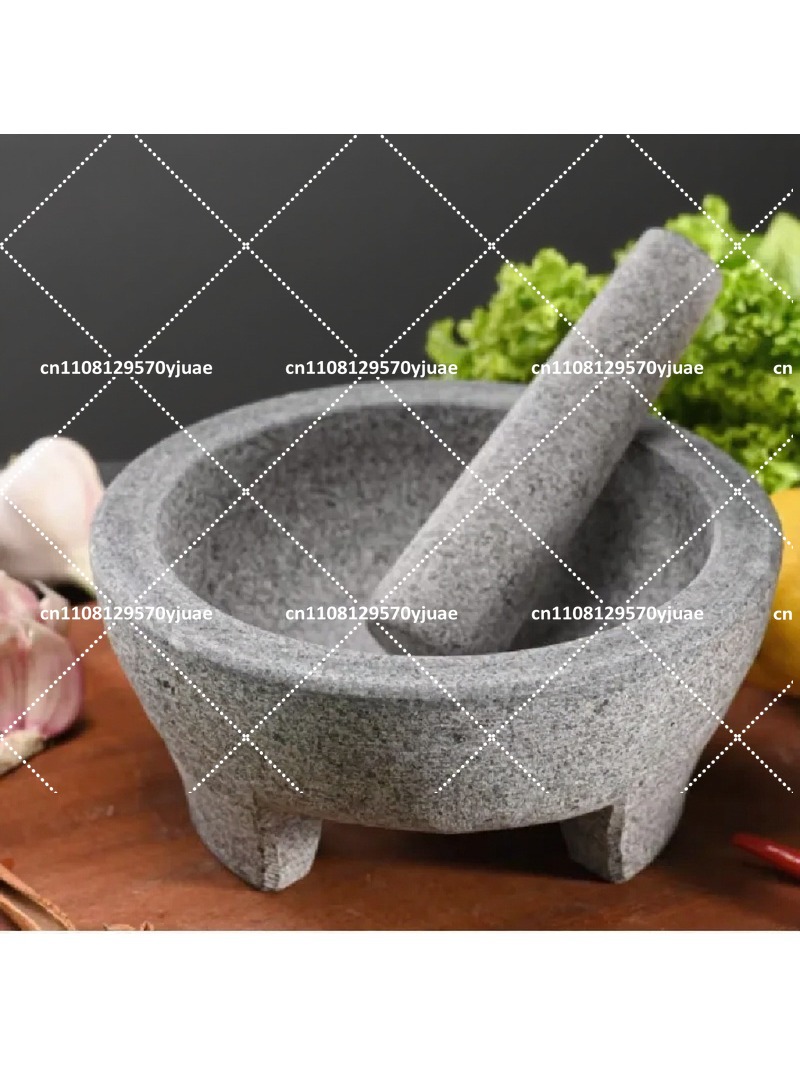 Mortar Pestle Granite - هاون ومدقة من الجرانيت الطبيعي لطحن