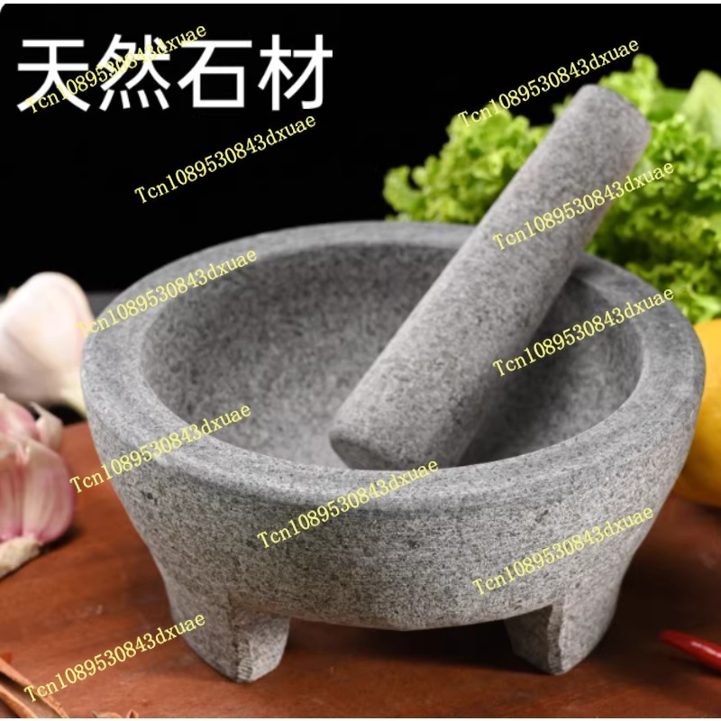 Mortar Pestle Granite - هاون ومدقة من الجرانيت الطبيعي، مناسبة