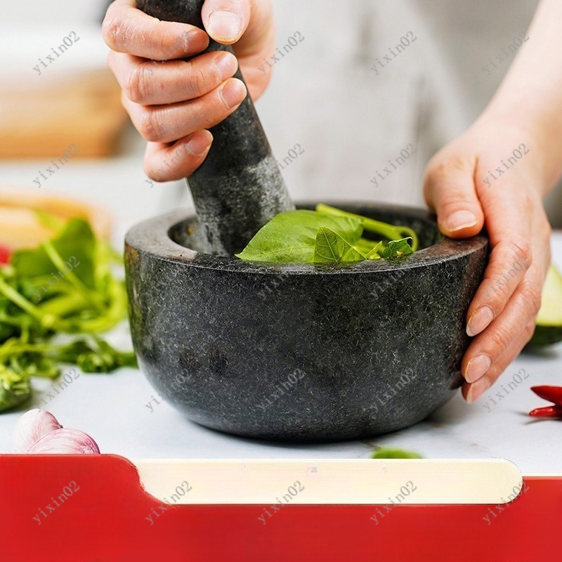 Mortar Pestle Granite - مجموعة هاون ومدقة من الجرانيت بتصميم