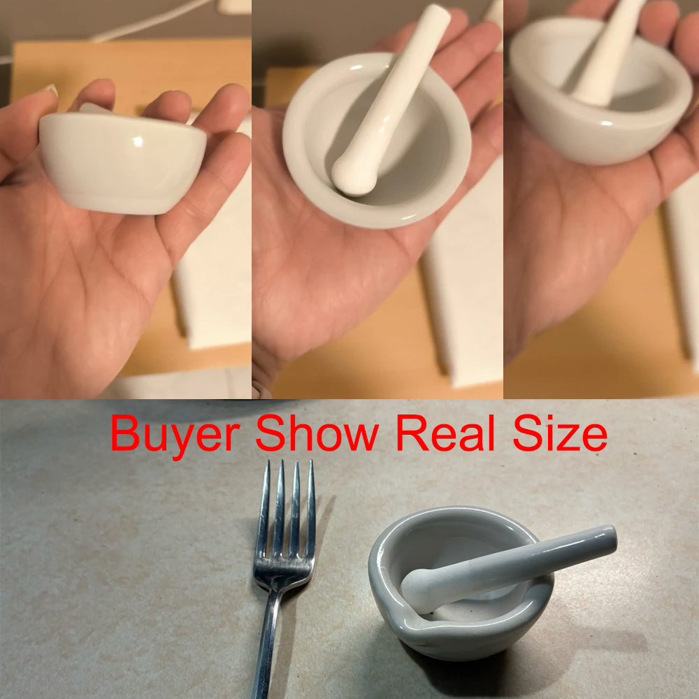 6 مل مطاحن صغيرة مع أوعية هاون - مراجعة Mortar Pestle Granite وسعره