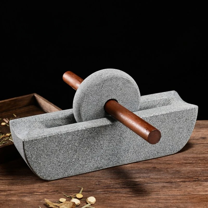 Stone Mill Dynasty مطحنة شاي ح - مراجعة Mortar Pestle Granite وسعره