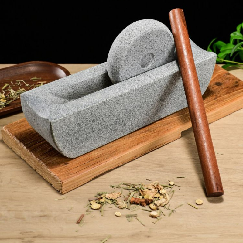 Stone Mill Dynasty مطحنة شاي ح - مراجعة Mortar Pestle Granite وسعره
