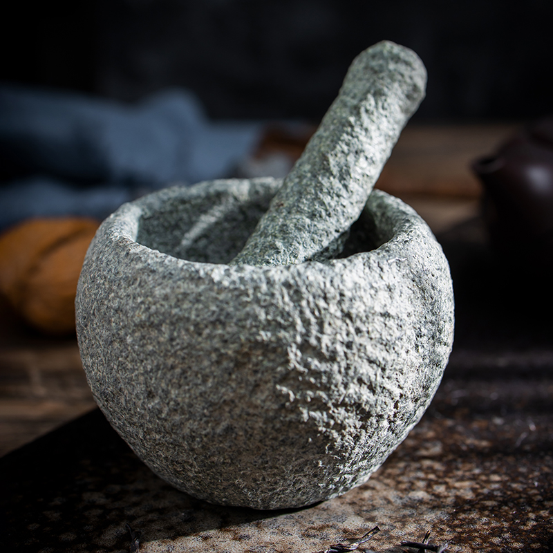 مدقة وهاون من الحجر الطبيعي مص - مراجعة Mortar Pestle Granite وسعره
